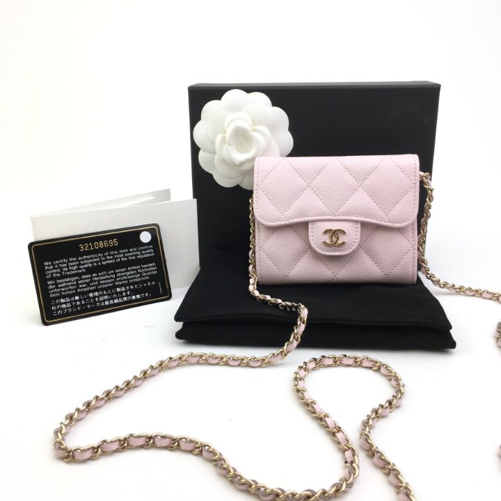 Chanel Wallet On Chain (WOC) Mini Pink Caviar - Luxe Du Jour