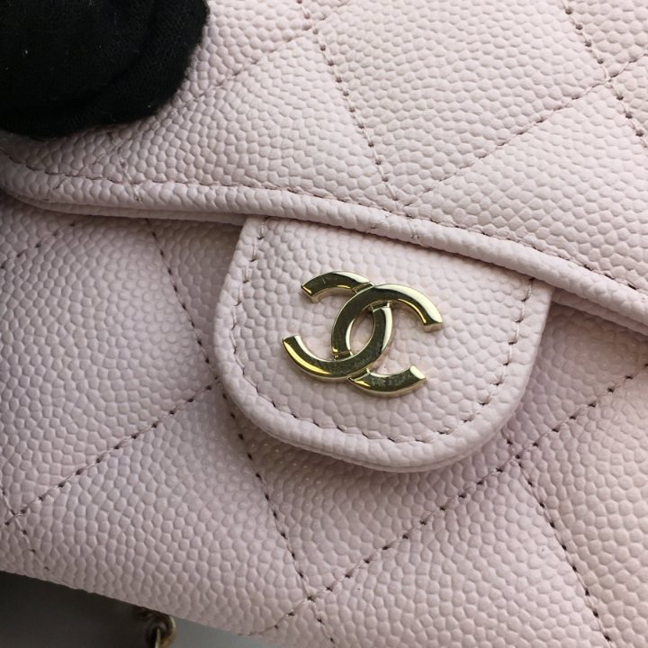 Chanel Wallet On Chain (WOC) Mini Pink Caviar - Luxe Du Jour
