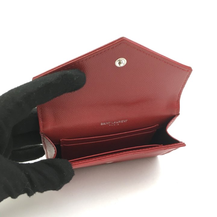 関税込★Saint Laurent Small Wallet CASSANDRE MATELASSÉ wallet in patent leather | Saint Laurent