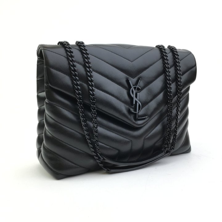 Saint Laurent (YSL) Medium Loulou So Black - Luxe Du Jour