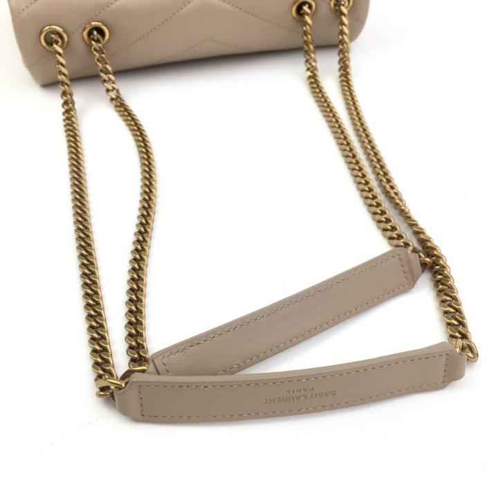 VIP【関税送料無料】希少 SAINT LAURENT BEIGE CROSSBODY BAG Saint Laurent LouLou Toy Logo Plaque Beige Women's Shoulder