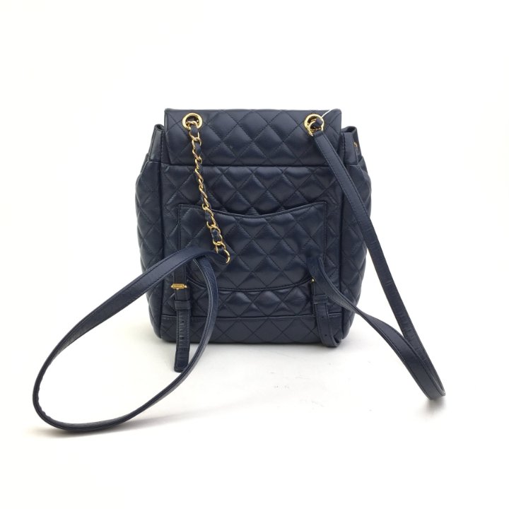 CHANEL URBAN SPIRIT カーフスキン バックパック【ランクA】 Chanel Small Urban Spirit Backpack 17K Black Quilted