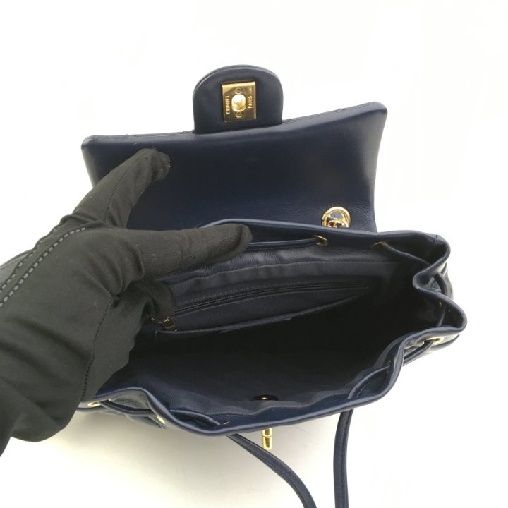 Chanel Urban Spirit Backpack Blue Calfskin - Luxe Du Jour