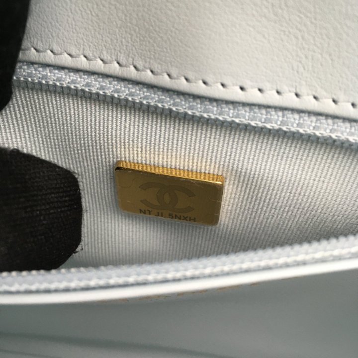 Chanel Kelly Shopping Bag Large Blue Calfskin - Luxe Du Jour