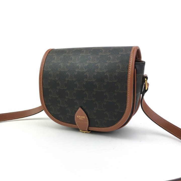 【CELINE】FOLCO BAG●198263DU304LU CELINE Folco Cuir Triomphe Shoulder Bag 198263DU3.04LU
