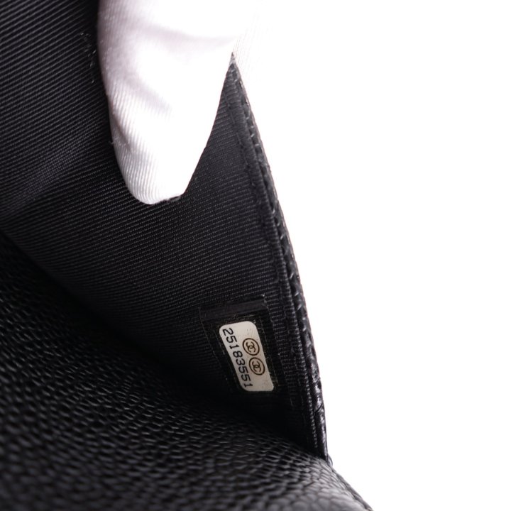 Chanel Wallet On Chain (WOC) Black Caviar Luxe Du Jour