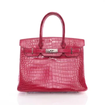 Hermes Birkin 30 Rose Tyrien Crocodile