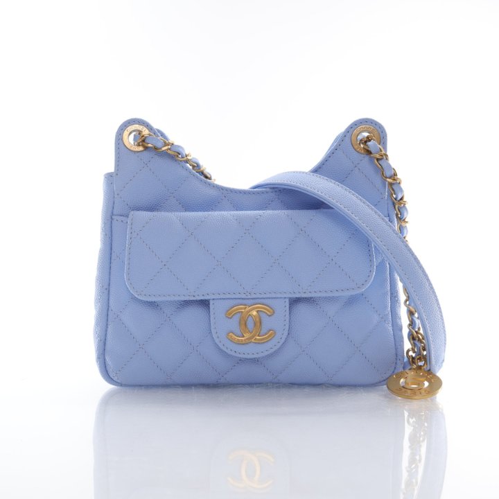 【ネイビーカラーが上品☆】CHANEL フラップバッグ モノクロバイカラーが上品♡】CHANEL フラップバッグ (CHANEL