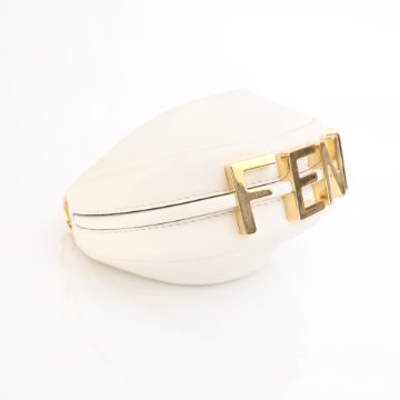 【FENDI】Nano Fendigraphy ★関税送料込み Nano Fendigraphy Leather White | Fendi