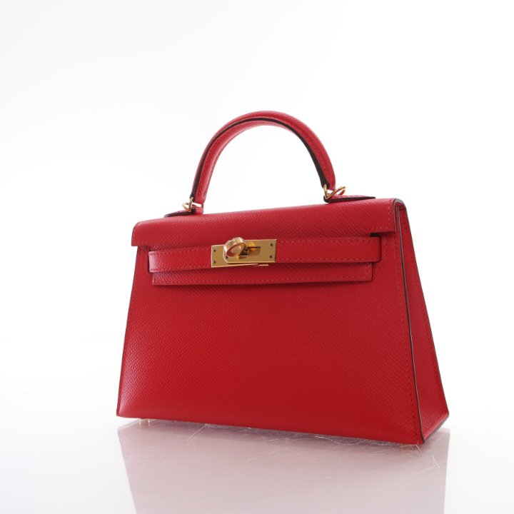 Hermes Mini Kelly Rouge Tomate Epsom Luxe Du Jour