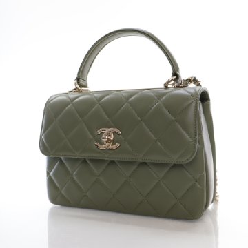 Chanel 21B Trendy Small Olive Green Lambskin - Luxe Du Jour