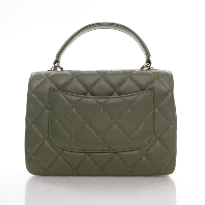 Chanel 21B Trendy Small Olive Green Lambskin - Luxe Du Jour