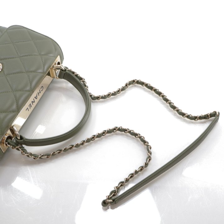 Chanel 21B Trendy Small Olive Green Lambskin - Luxe Du Jour