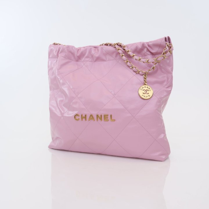 CHANEL ピンク ラバーベルト 約20cm CHANEL シャネル ミニマトラッセ チェーンショルダー ピンク