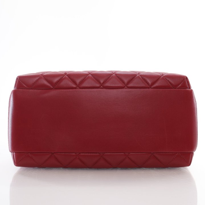 Chanel Trendy CC Bowling Bag Red Lambskin - Luxe Du Jour