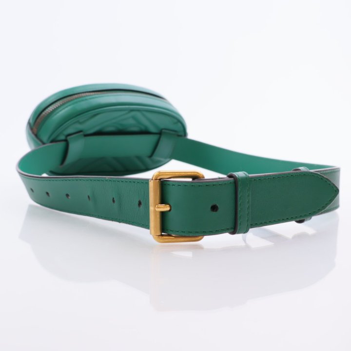 Women\'s Green GG Marmont Belt With Enameled Torchon Gucci | Accessories | Womens Green Gg Marmont Belt With  main image 4