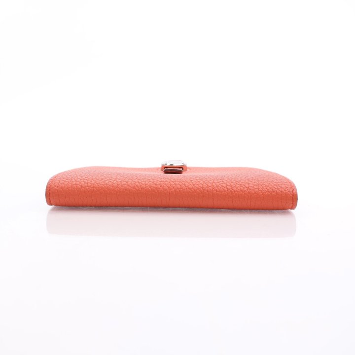 Hermes Dogon compact ウォレット Hermes Dogon compact wallet Gold Togo leather Silver