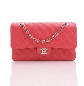 Chanel Medium Pink Caviar Classic Double Flap