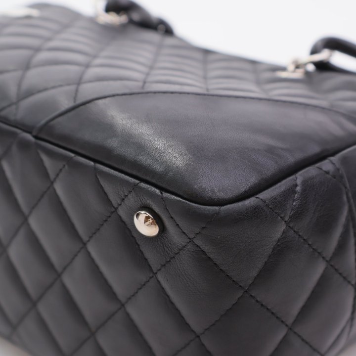 Chanel Cambon Shoulder Bag Black Lambskin - Luxe Du Jour