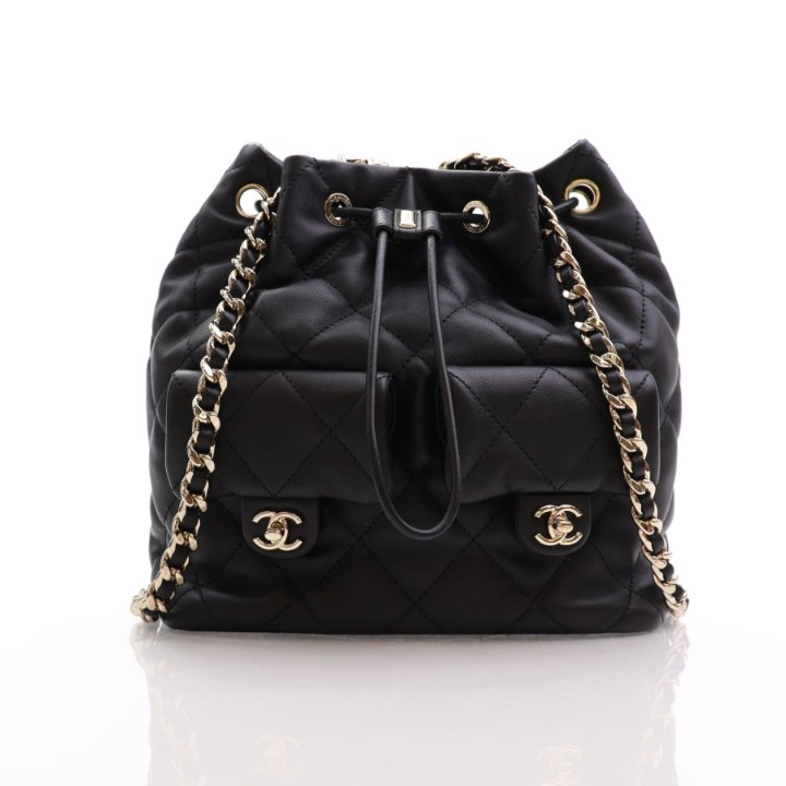 Chanel Coco Mellow Backpack 23B Black Calfskin - Luxe Du Jour