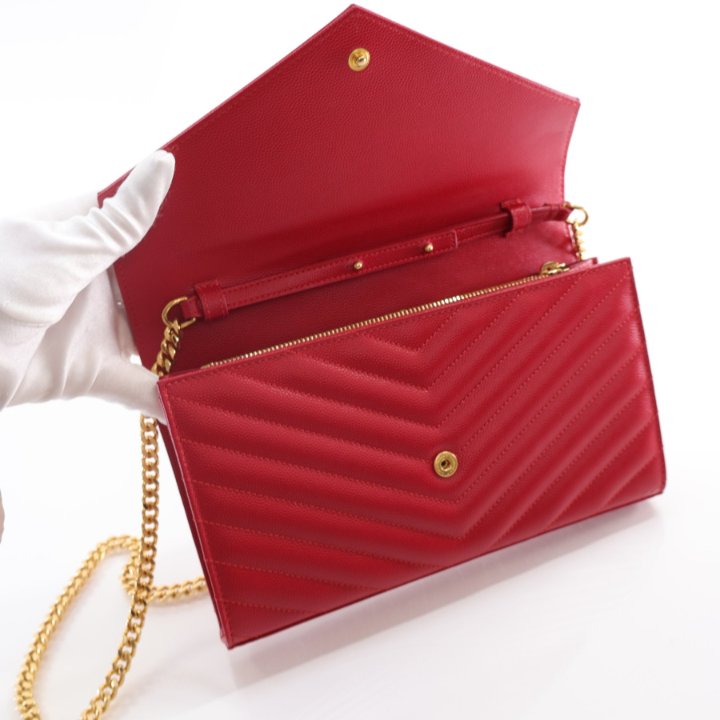 Saint Laurent (YSL) Cassandre Wallet On Chain (WOC) - Luxe