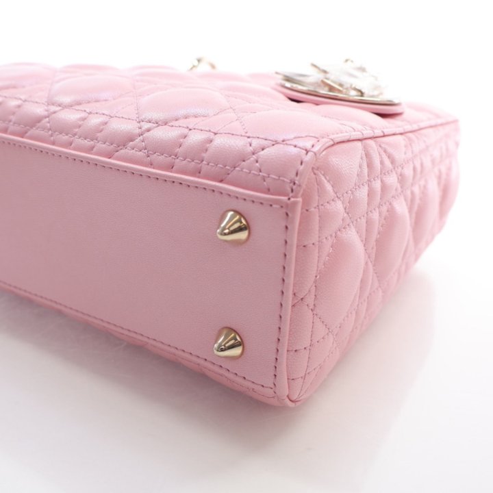 【無料郵送/関税込/正規品】 Dior Mini Lady Bag Pink M0505ONGE 無料郵送/関税込/正規品】 Dior Mini Lady Bag Pink M0505ONGE