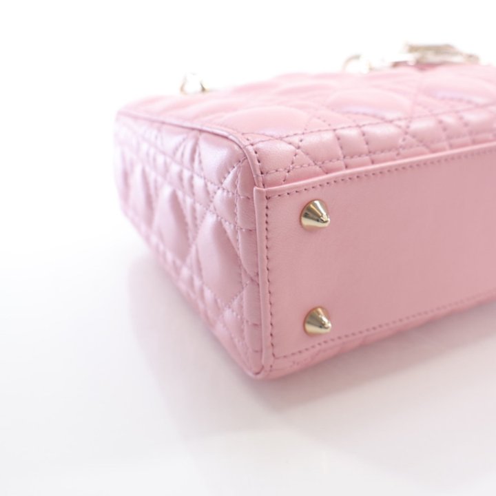 【超かわいい♪ピンク！】★ディオール★LADY DIOR ミニバッグ 超かわいい♪ピンク！】☆ディオール☆LADY DIOR ミニバッグ