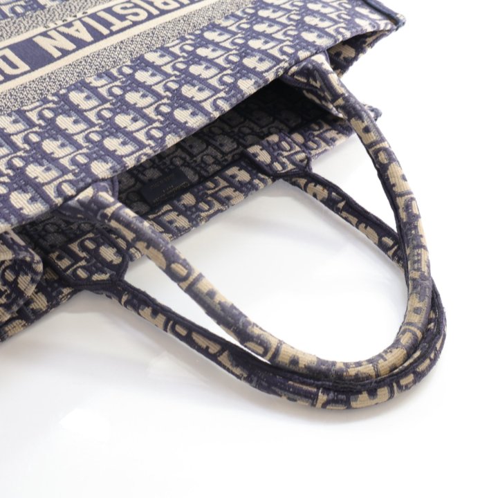 Dior Medium Oblique Jacquard Canvas Book Tote - Luxe Du Jour