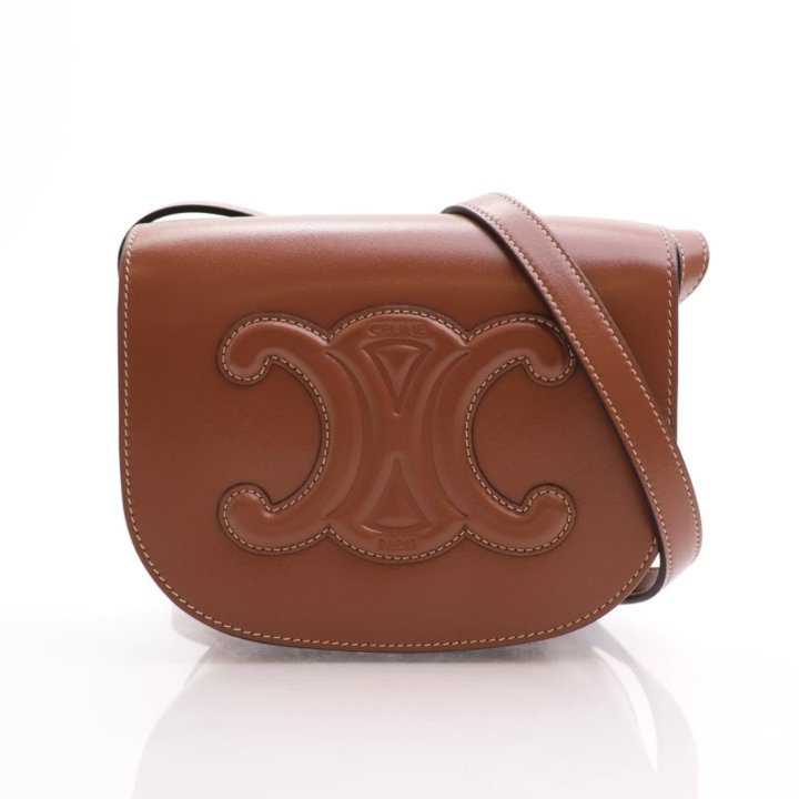 【関税&送料込】Celine Folco Bag Medium Folco bag in Triomphe Canvas and calfskin - WHITE