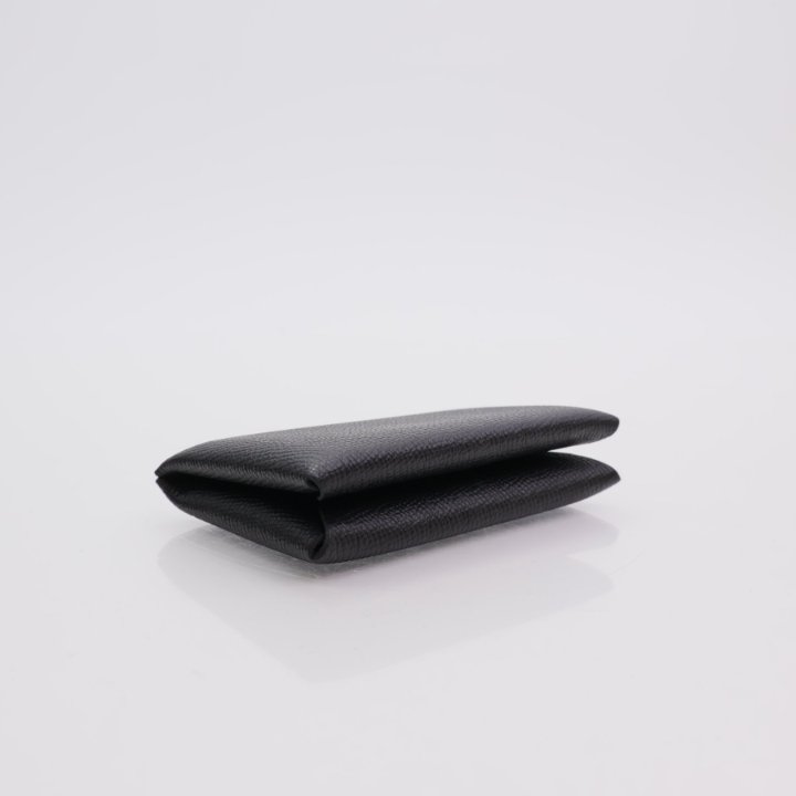 Hermes Calvi Card Holder Noir Epsom - Luxe Du Jour