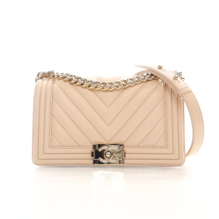 Chanel Coco Mark Denim 2WAY BOSTON BAG Blue Gold Metal