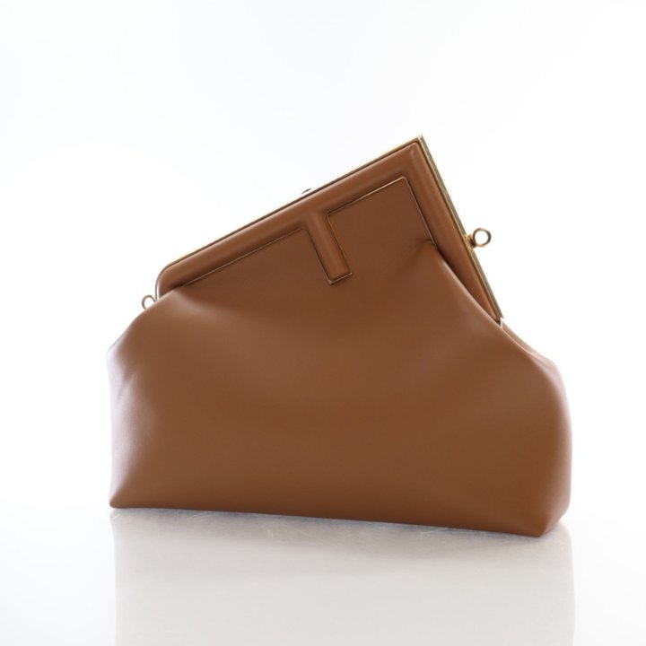 【月末セール！】FENDI ショルダーバッグ ブラウン/ベージュ フェンディ FENDI Wフェイスショルダー 8BR794 ベージュ ファー