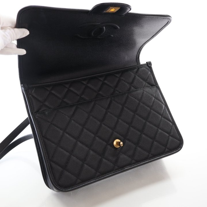 Chanel Backpack Large Black Caviar - Luxe Du Jour