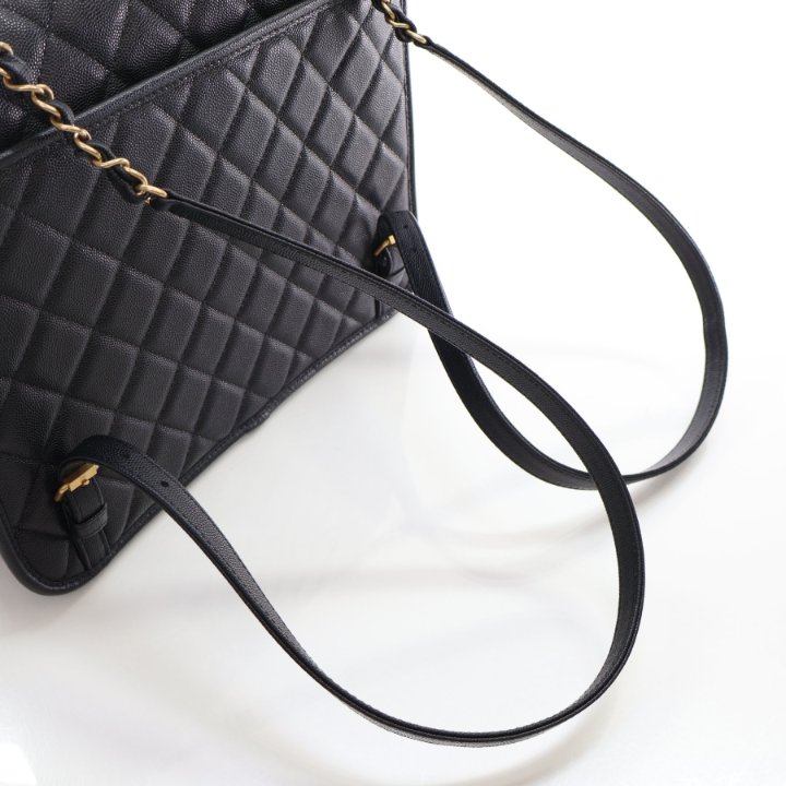 Chanel Backpack Large Black Caviar - Luxe Du Jour