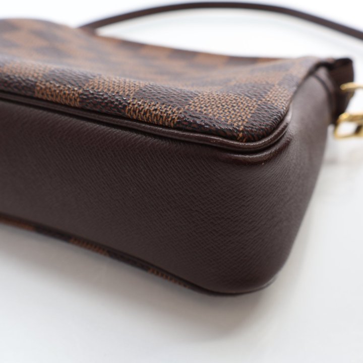 美品 LOUIS VUITTON EBENE TROUSSE PORCH LOUIS VUITTON DAMIER EBENE TROUSSE PORCH Vintage LV Damier Ebene