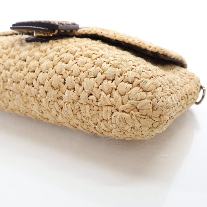 Fendi Raffia Baguette - Luxe Du Jour