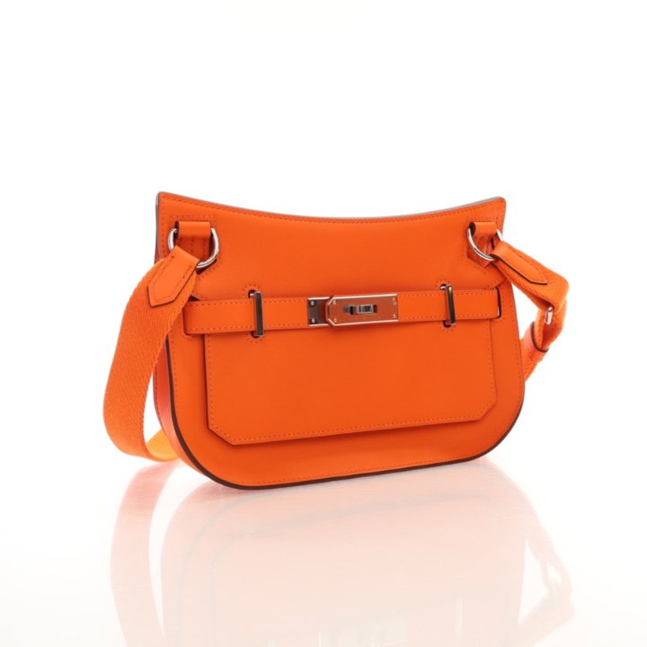 Hermes Jypsiere Mini Orange Feu Swift - Luxe Du Jour