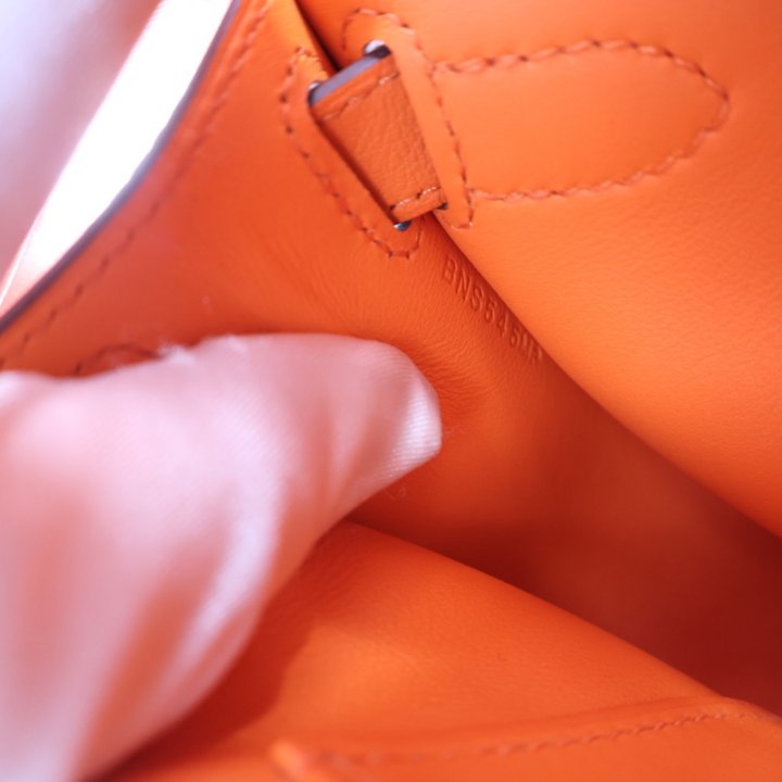Hermes Jypsiere Mini Orange Feu Swift - Luxe Du Jour