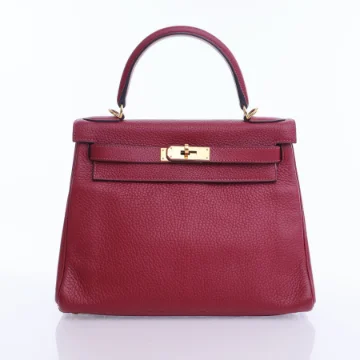 Hermes Rouge Grenat Togo Kelly 28