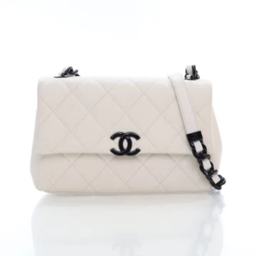 Chanel Medium White Caviar My Everything Flap Bag