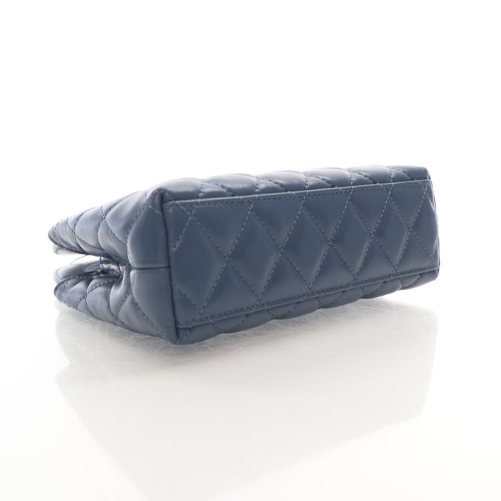 Chanel Kelly Shopping Bag Small Blue Calfskin - Luxe Bag Rental
