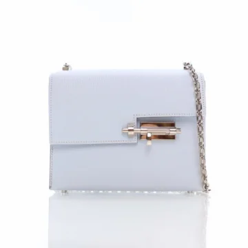 Hermes Verrou Chain Mini Blue Brume Mysore Chevre