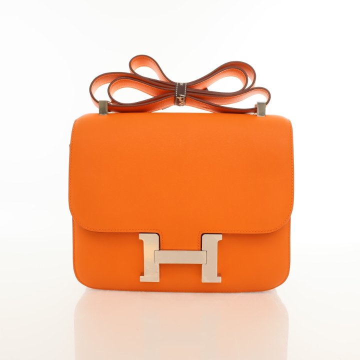Hermes Constance 24 Orange Evercolor - Luxe Du Jour