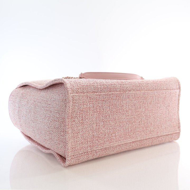 Chanel Deauville Tote Pink Tweed - Luxe Du Jour