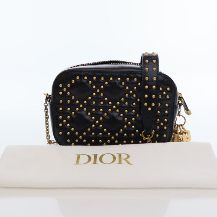 Dior Studded Cannage Camera Case - Luxe Du Jour