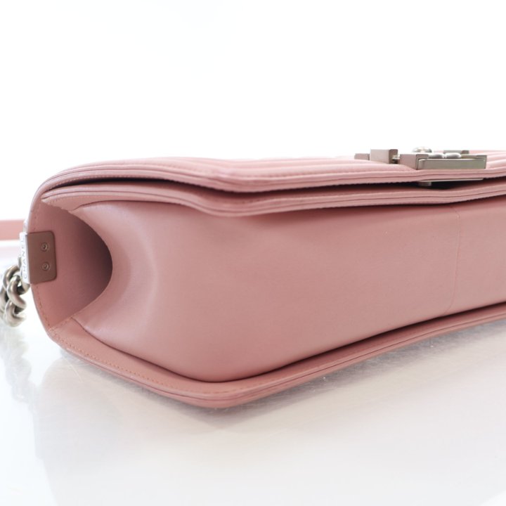 Chanel Boy Bag Old Medium Pink Calfskin - Luxe Du Jour