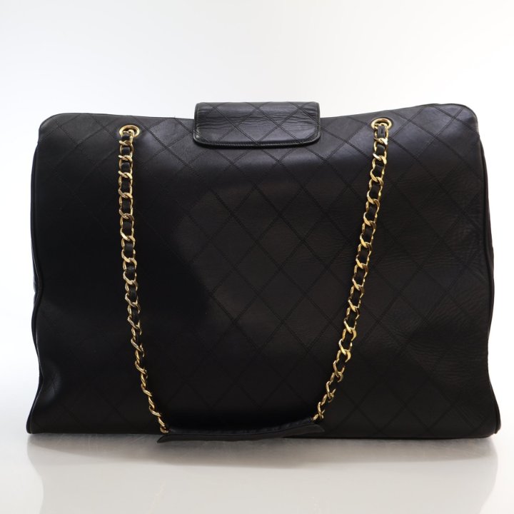 Chanel Supermodel Weekender Tote Black Calfskin - Luxe Du Jour