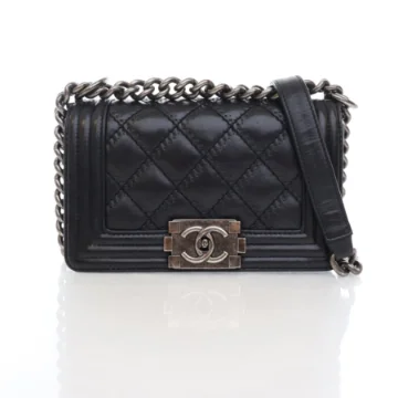 Chanel Boy Bag Small Black Calfskin