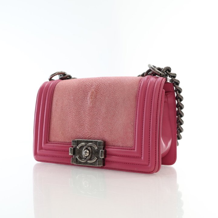 【ヴィンテージ】Rank:S☆Chanel Pink Boy Medium RSHW No17 Bag ヴィンテージ】Rank:S☆Chanel Pink Boy Medium RSHW No17 Bag