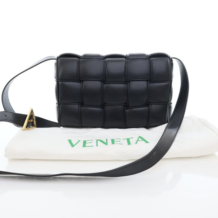 ★BOTTEGA VENETA★ Padded Cassette Shoulder Bag Black 591970 Bottega Veneta® Women's Padded Cassette in Black. Shop